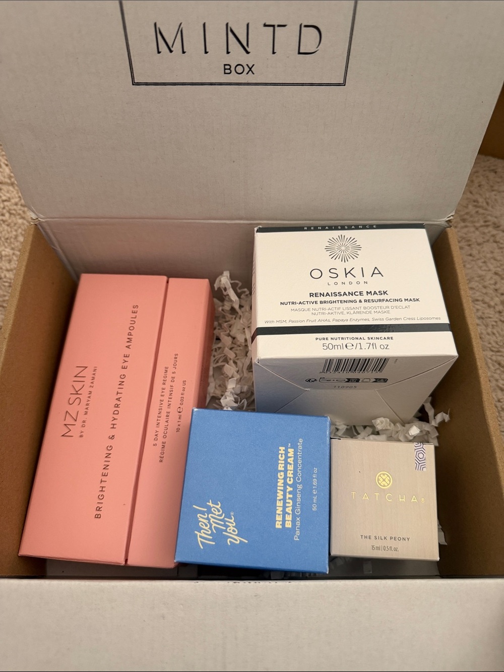 Tatcha The Silk Peony Mini - Cream and Gold Skincare Jar 7